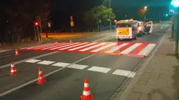 skrzyżowanie ul. Olszyny i Nadbrzeżnej