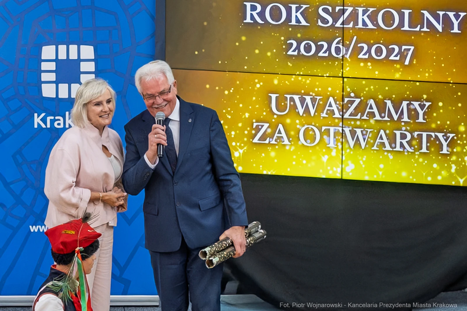 845_042_fot. Piotr Wojnarowski.jpg - Zespół Szkolno-Przedszkolny nr 15 w Krakowie, nowa siedziba, Grochowa 23, rozpoczęcie roku szkolnego 2026/2027inwestycje oświatowe Kraków, Stanisław Kracik, kardynał Grzegorz Ryś, zdjęcia  Autor: Piotr Wojnarowski