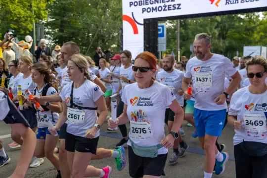 Biegacze startujący w wydarzeniu Poland Business Run 2023.