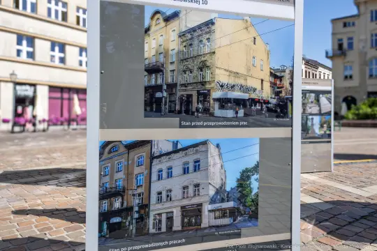 Porównanie stanu budynków przed i po przeprowadzonych pracach remontowych.