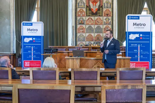 Prezentacja dotycząca budowy metra w Krakowie.
