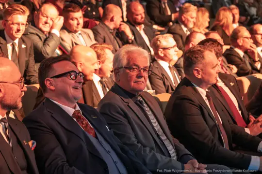 856_005_fot. Piotr Wojnarowski.jpg - 80-lecie Mostostalu, jubileusz Mostostalu, gala jubileuszowa, ICE Kraków, Stanisław Kracik, wydarzenia Kraków, polskie budownictwo, historia Mostostalu, inwestycje budowlane, budownictwo infrastrukturalne, branża budowlana