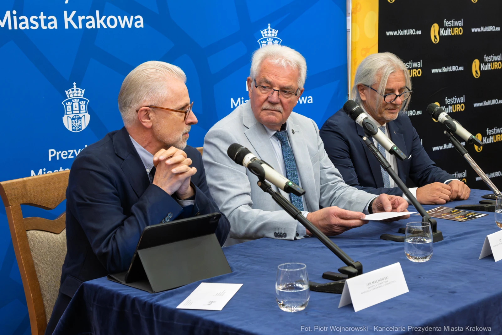 Konferencja prasowa dotycząca festiwalu kultury w Krakowie.  Autor: Piotr Wojnarowski
