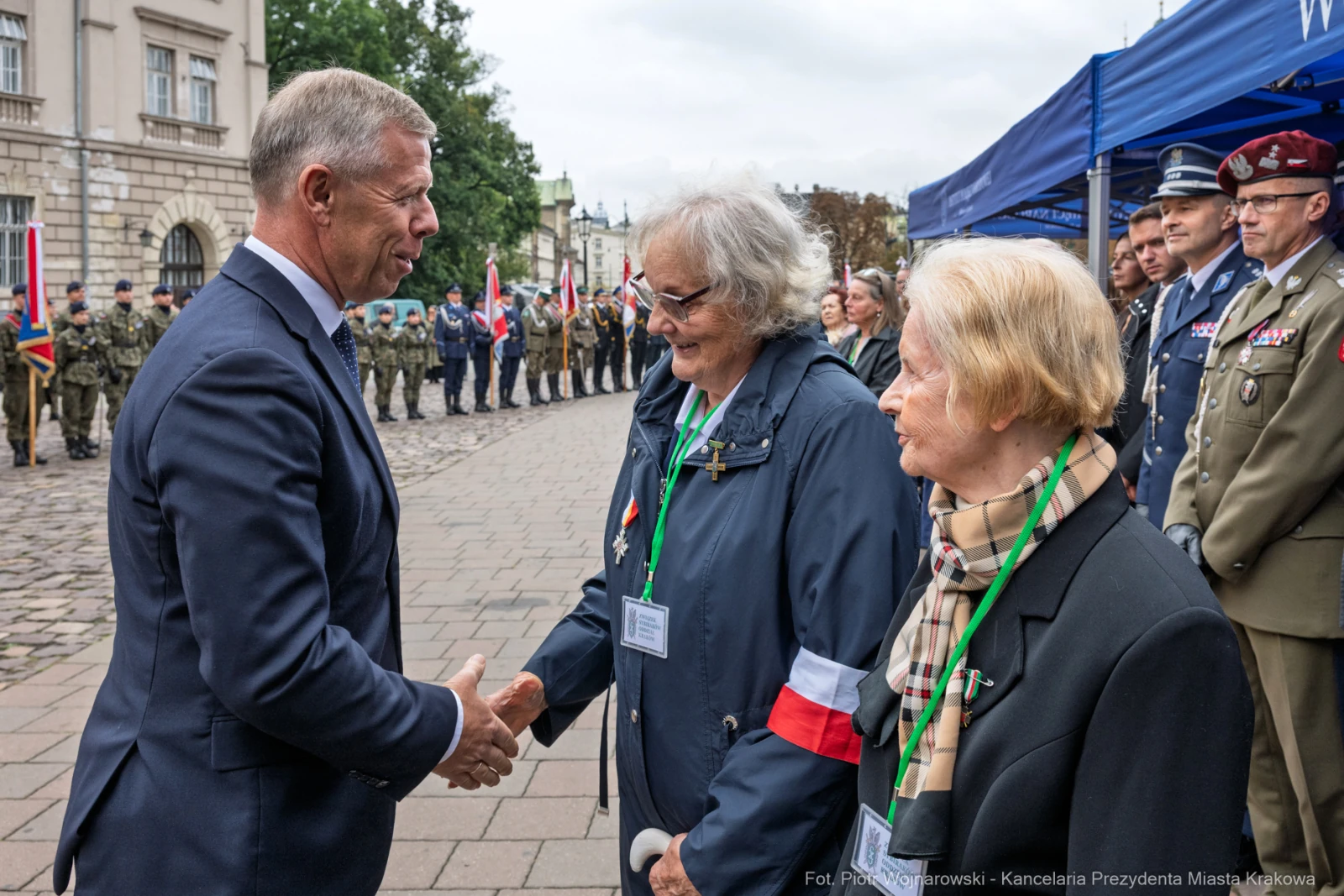 Spotkanie z weteranami, wręczenie odznaczeń, uroczystość patriotyczna.  Autor: Piotr Wojnarowski