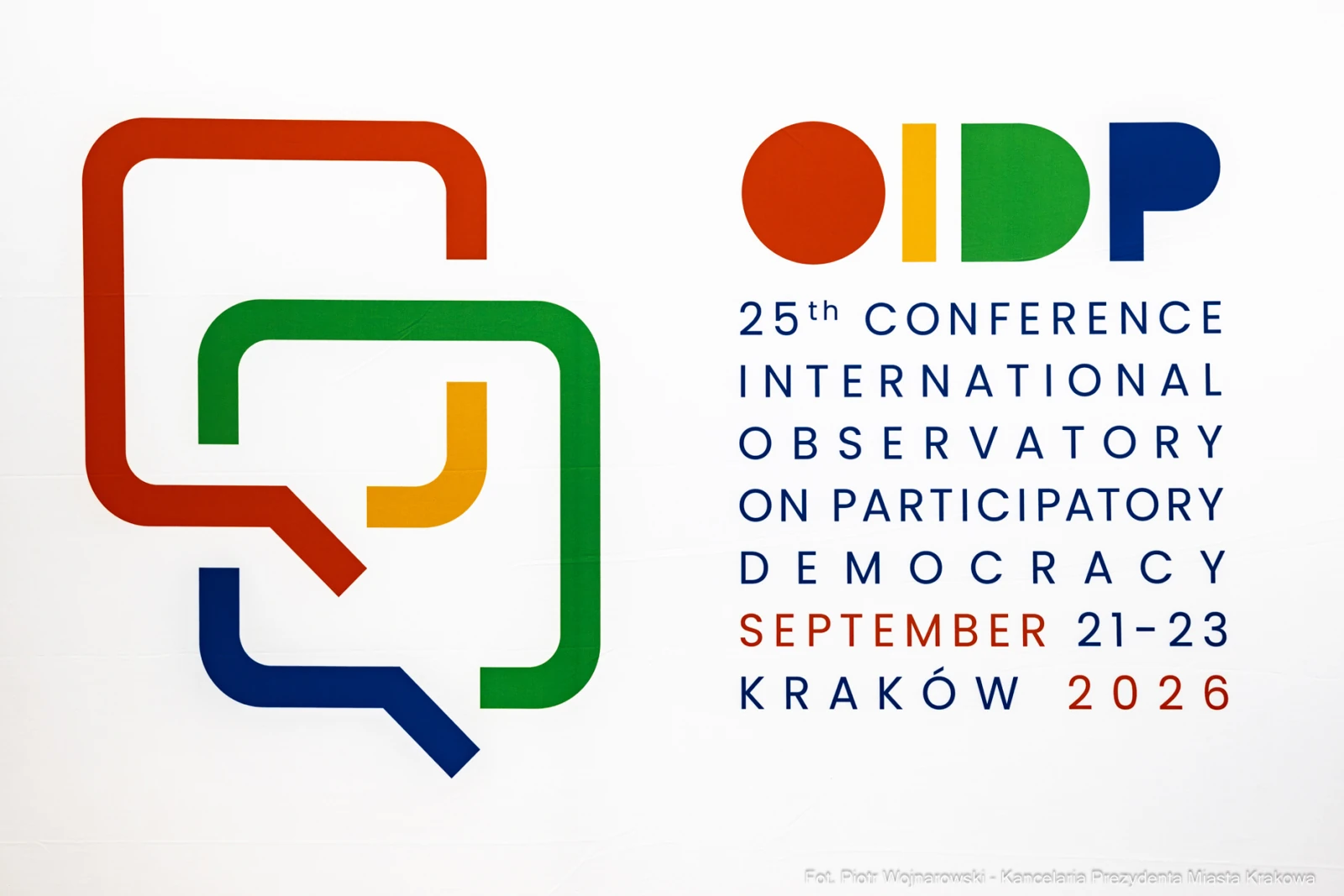 Logo konferencji OIDP 2026 z datami i miejscem wydarzenia.  Autor: Piotr Wojnarowski