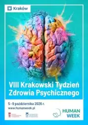Logo: HUMAN WEEK - VIII Krakowski Tydzień Zdrowia Psychicznego
