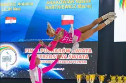 Logo: Mistrzostwa i Puchar Świata w Rock’n’Rollu Akrobatycznym/ Acrobatic Rock and Roll World Championships and World Cup