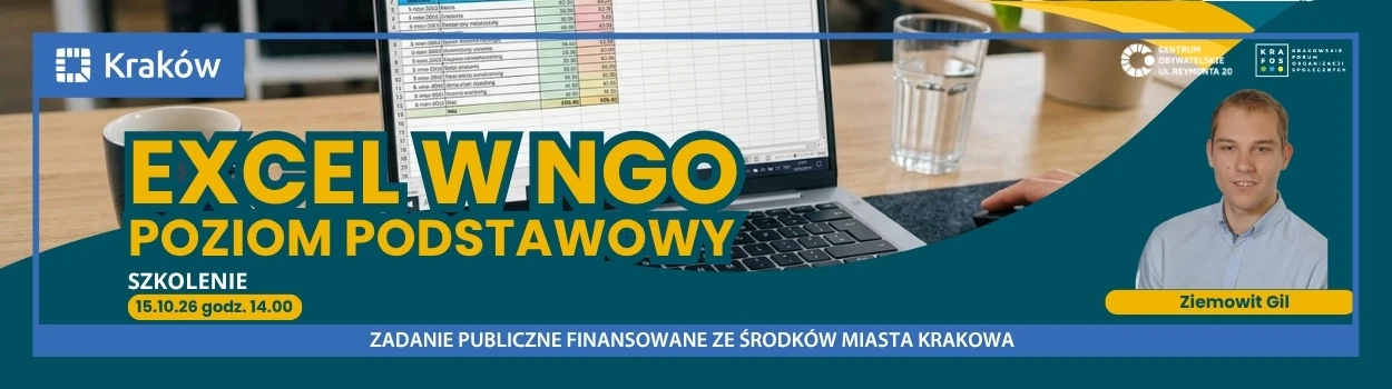 SZKOLENIE: Excel w NGO – Poziom podstawowy