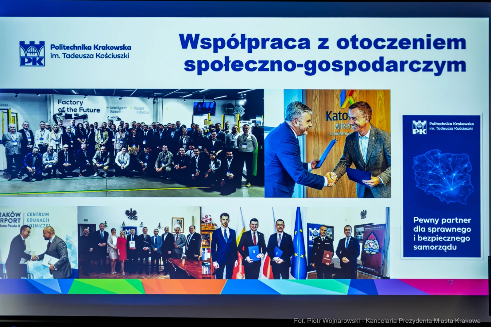 Współpraca Politechniki Krakowskiej z otoczeniem społeczno-gospodarczym, wydarzenie z udziałem przedstawicieli.  Autor: Piotr Wojnarowski