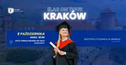 Logo: Elab on Tour Kraków – bezpłatne spotkanie o studiach za granicą/ free event about studying abroad