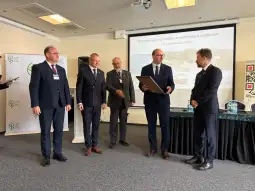 Uroczystość wręczenia nagrody związanej z ochroną krajobrazu.