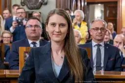 881_013_fot. Piotr Wojnarowski.jpg - Łukasz Gibała, Prezydent Miasta Krakowa, ślubowanie Prezydenta Krakowa, Urząd Miasta Krakowa, Rada Miasta Krakowa, Stanisław Kracik, samorząd Kraków, władze Krakowa, zaprzysiężenie prezydenta, zaprzysiężenie Łukasza Gibały, Kraków dla Mieszkańców, insygnia władzy Krakowa
