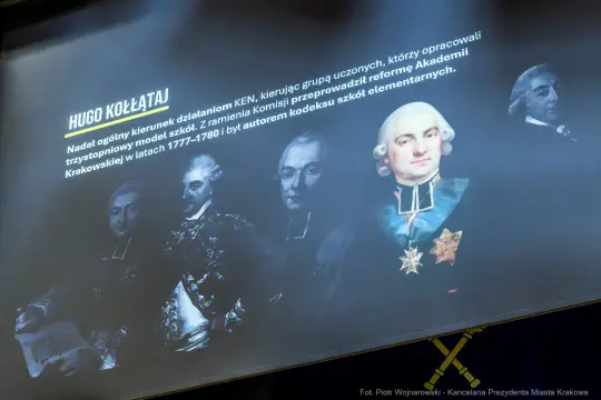Hugo Kołłątaj, reformator edukacji, autor kodeksu szkół elementarnych.