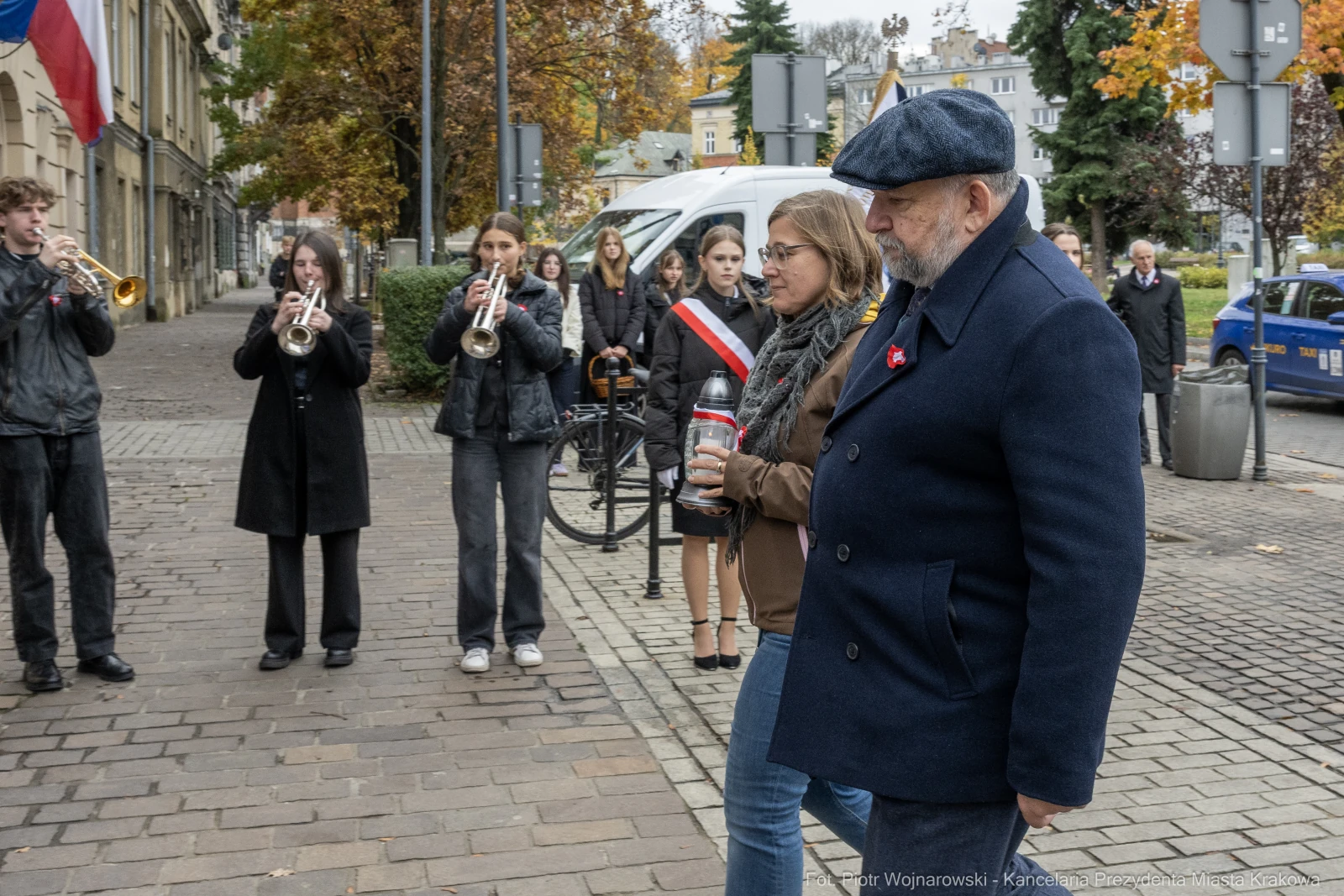888_017_fot. Piotr Wojnarowski.jpg - rocznica niepodległości, Plac Niepodległości w Podgórzu, Kraków, Dominik Jaskowiec, Antoni Fryczek, Rafał Zawiślak, Antoni Stawarz, uroczystości patriotyczne, historia Krakowa, zdjęcia  Autor: Piotr Wojnarowski