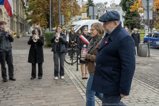 888_017_fot. Piotr Wojnarowski.jpg - rocznica niepodległości, Plac Niepodległości w Podgórzu, Kraków, Dominik Jaskowiec, Antoni Fryczek, Rafał Zawiślak, Antoni Stawarz, uroczystości patriotyczne, historia Krakowa, zdjęcia