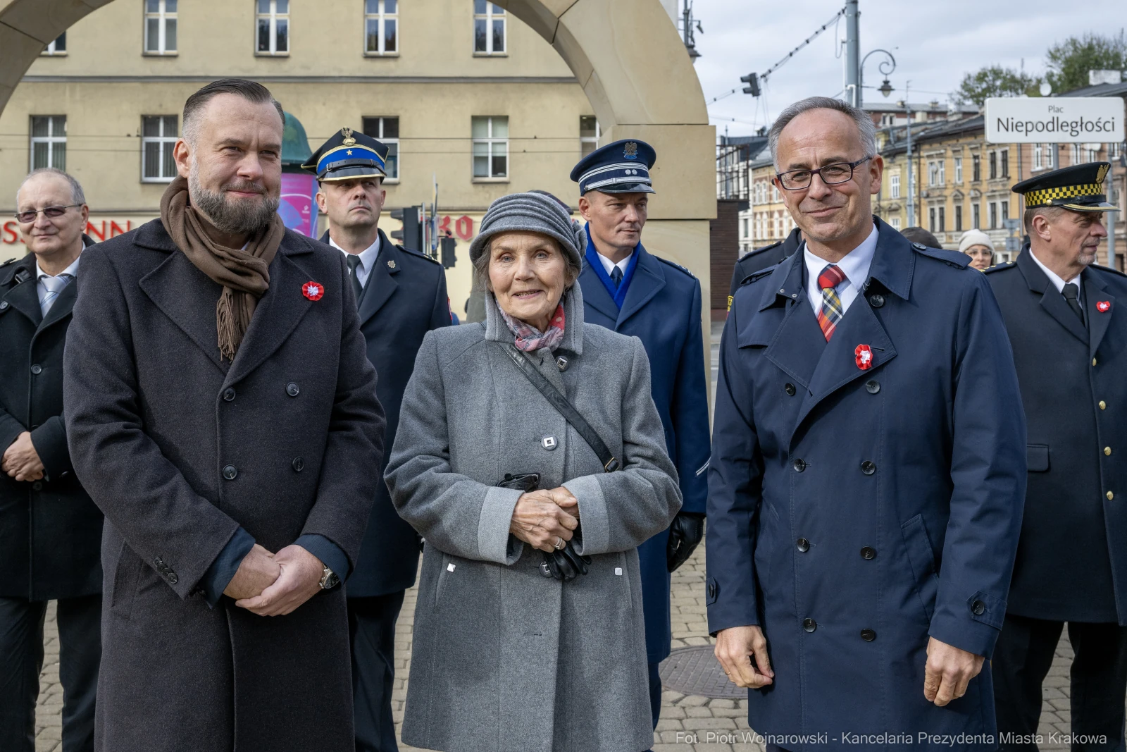 888_072_fot. Piotr Wojnarowski.jpg - rocznica niepodległości, Plac Niepodległości w Podgórzu, Kraków, Dominik Jaskowiec, Antoni Fryczek, Rafał Zawiślak, Antoni Stawarz, uroczystości patriotyczne, historia Krakowa, zdjęcia  Autor: Piotr Wojnarowski