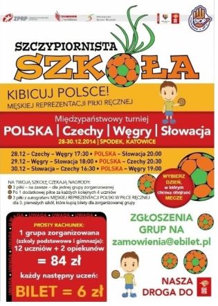 plakat szczypiornista szkoła