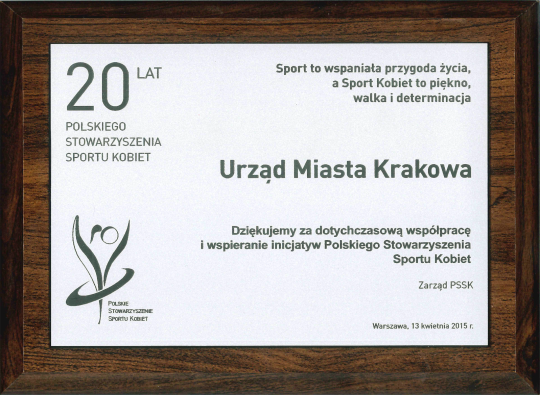 Polskie Stowarzyszenie Sportu Kobiet wyróżnienie