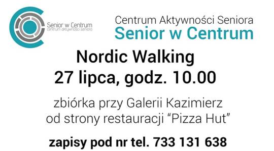 Senior w Centrum nordicwalking