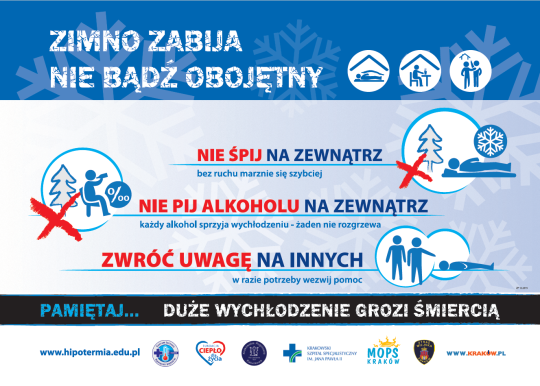 hipotermia wychłodzenie plakat