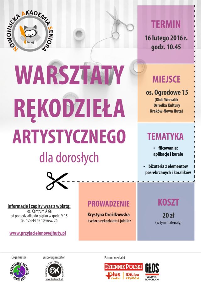 NAS - Warsztaty rękodzieła luty