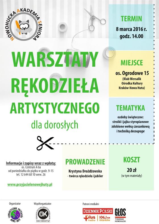 NAS - Warsztaty rękodzieła marzec