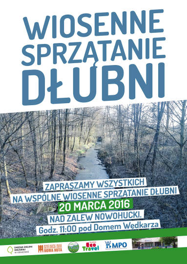 dłubnia, sprzątanie, plakat