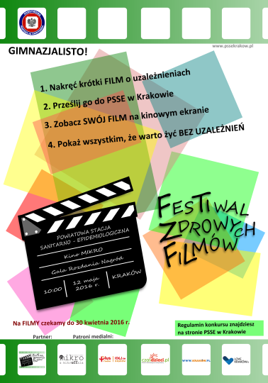 Państwowy Powiatowy Inspektor Sanitarny w Krakowie organizuje konkurs profilaktyczny 