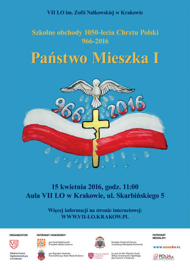 1050-lecie chrztu Polski - obchody w VII LO w Krakowie
