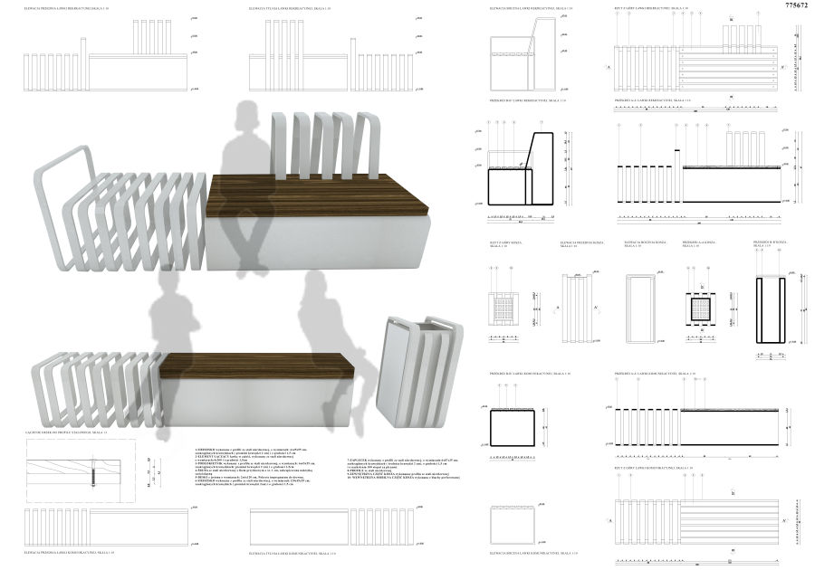 ławka, projekt 1