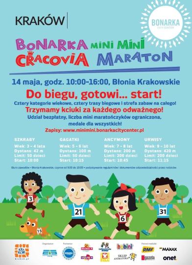 Bonarka Mini Mini Cracovia Maraton - plakat