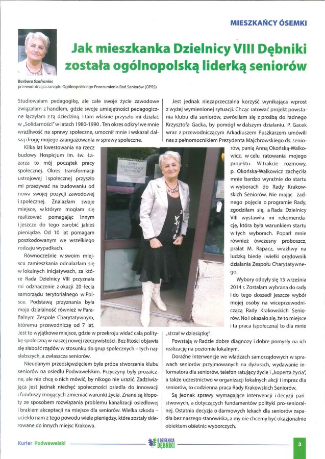 Barbar Szafraniec OPoWRS 1