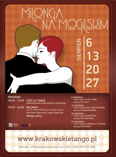 Milonga na Mogilskim - plakat