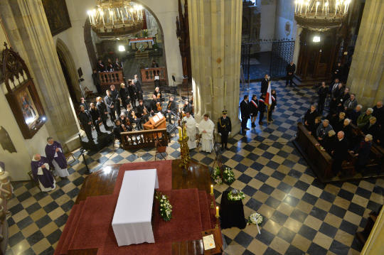 Msza pogrzebowa Andrzeja Wajdy.