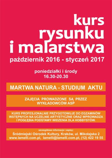 kurs rysunku - plakat