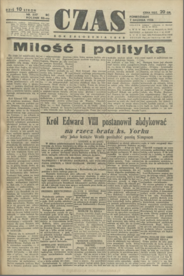 Czas 1936 - tytułowa