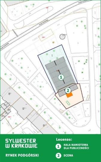 Sylwester 2016 - Scena na Rynku Podgórskim