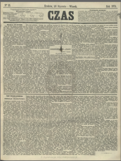 Czas 1874 tytułowa