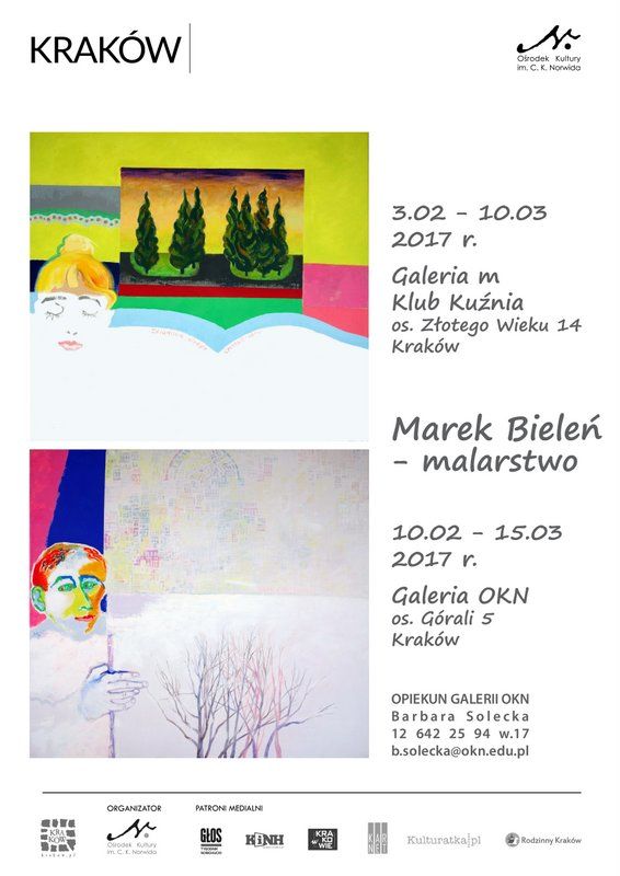 plakat MAREK BIELEŃ wernisaż