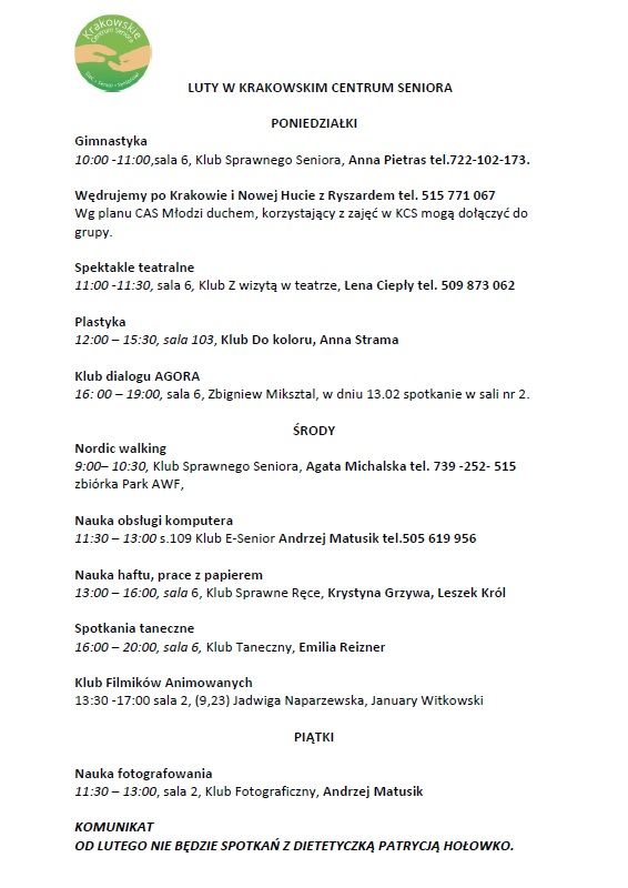 KCS Harmonogram 02.2017