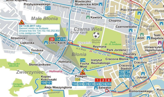 remont mostu na Rudawie