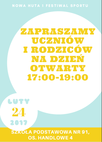 festiwal sportu plakat 1