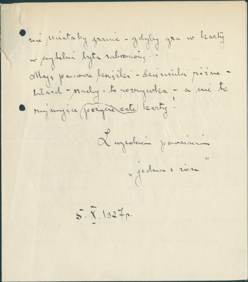 List do Karola Rollego