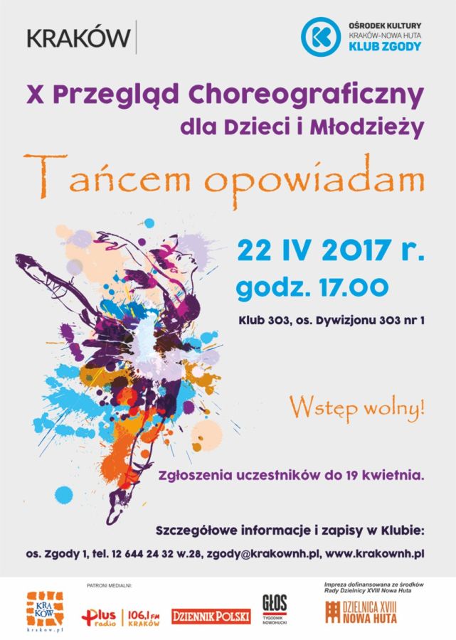 X przegląd choreograficzny dla dzieci i młodzieży „Tańcem opowiadam”