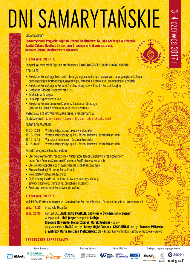 Plakat - Dni Samarytańskie 2017