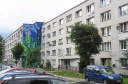 Nowa Huta jako miasto-maszyna na zwycięskim muralu