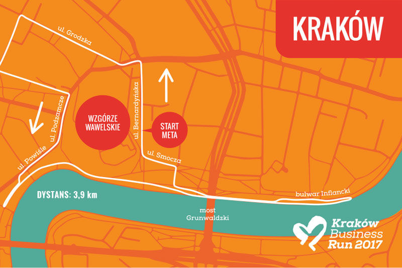 trasa biegu Business Run 2017