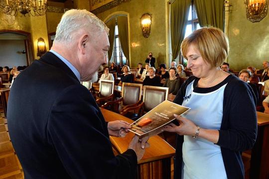 Wręczenie nagród nauczycielom