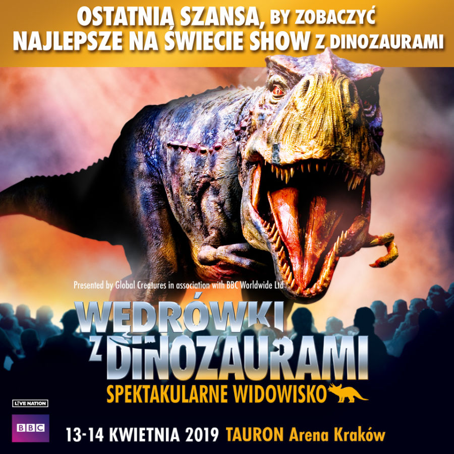 dinozaury, widowisko