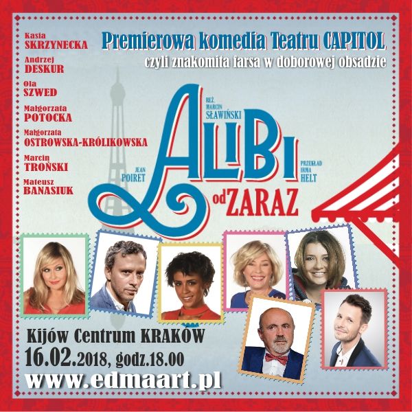 spektakl, kino kijów, alibi od zaraz